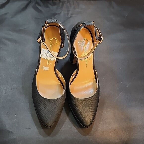 BRAND NEW JESSICA SIMPSON STEPHAN CROCODILE STILETTOS SANDAL - Picture 2 of 16